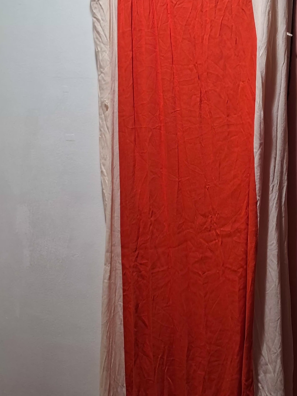 Ella Moss Orange and Cream Halter Maxi Dress Size:S - Picture 11 of 16